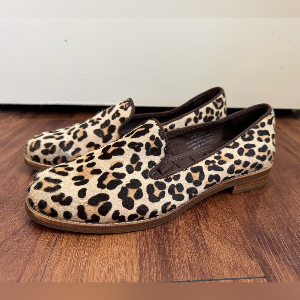 Sperry Pennington Leopard Pony Hair Loafers